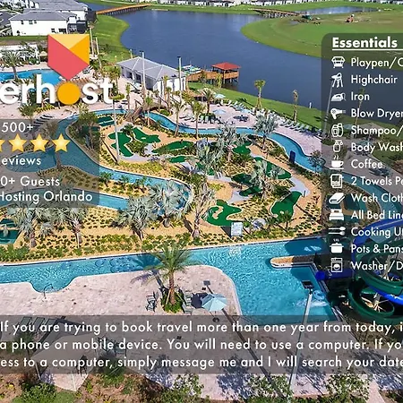 D - New 2 Bedroom Condo - 5 Miles To Disney - Free Water Park